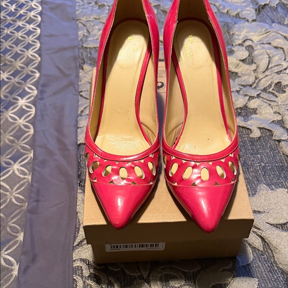 Kate Spade Vibrant Pink Cutout Heels